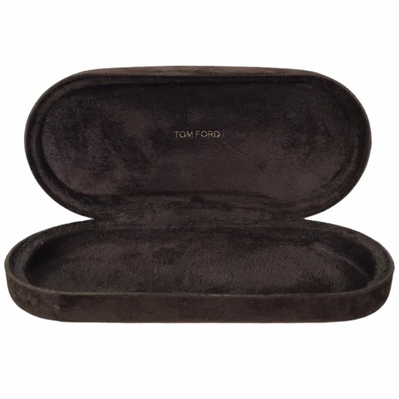 Tom Ford Medium Dark Brown Sunglass Sunnies Case Only Like New Gold Logo - Picture 7 of 17